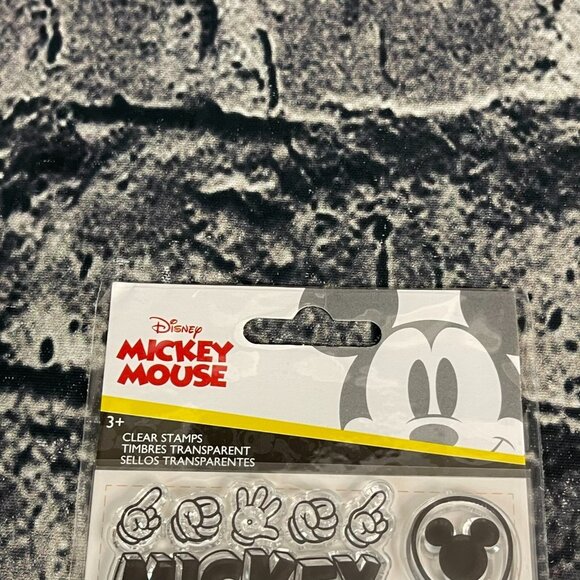 Disney Mickey Mouse 9 clear rubber stamps Minnie Love Sign language - Picture 2 of 7